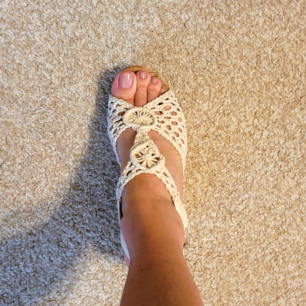 RAMPAGE Crochet Platform Sandals